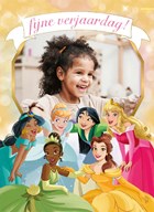 Verjaardagskaart foto Disney prinsessen